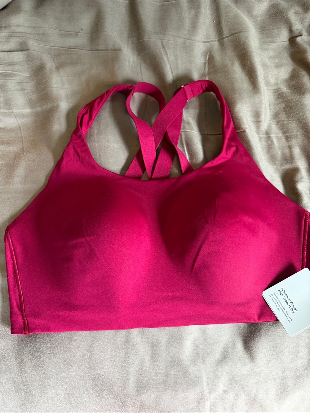 NWT Lululemon Energy High Support Bra in Berry Rumble